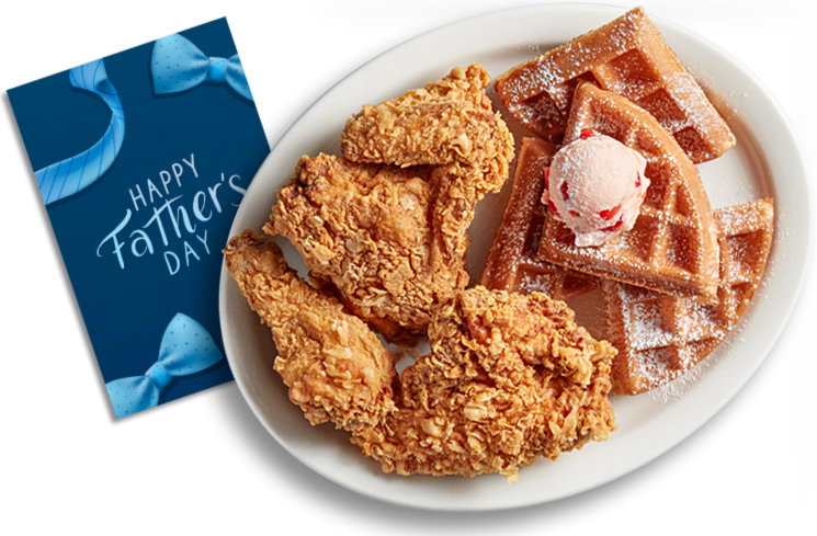 dine in fathers day_chicken&waffles
