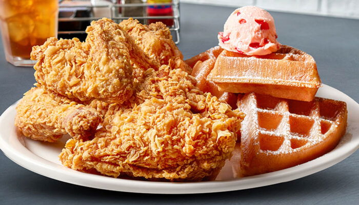 fried chicken and waffles