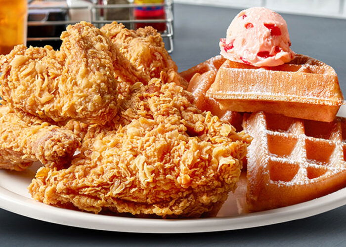 fried chicken and waffles