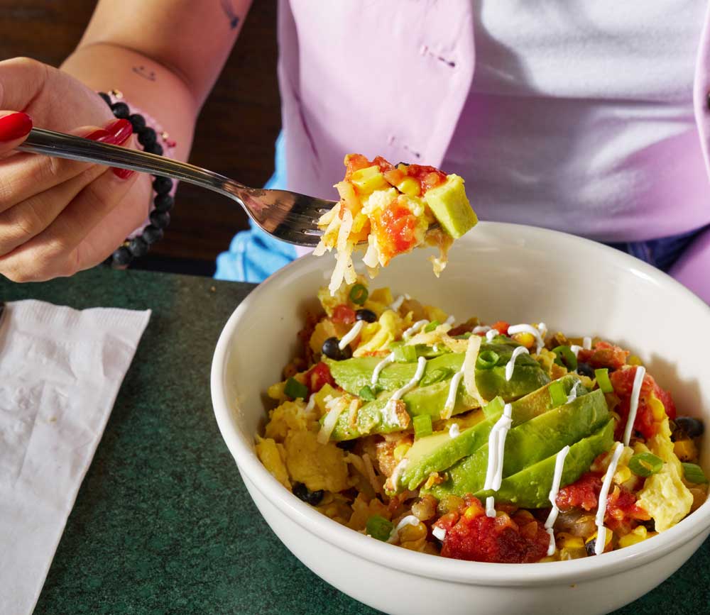 Bacon Avocado Scramble Bowl