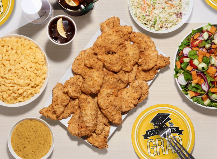 chicken tenders graduation catering spread