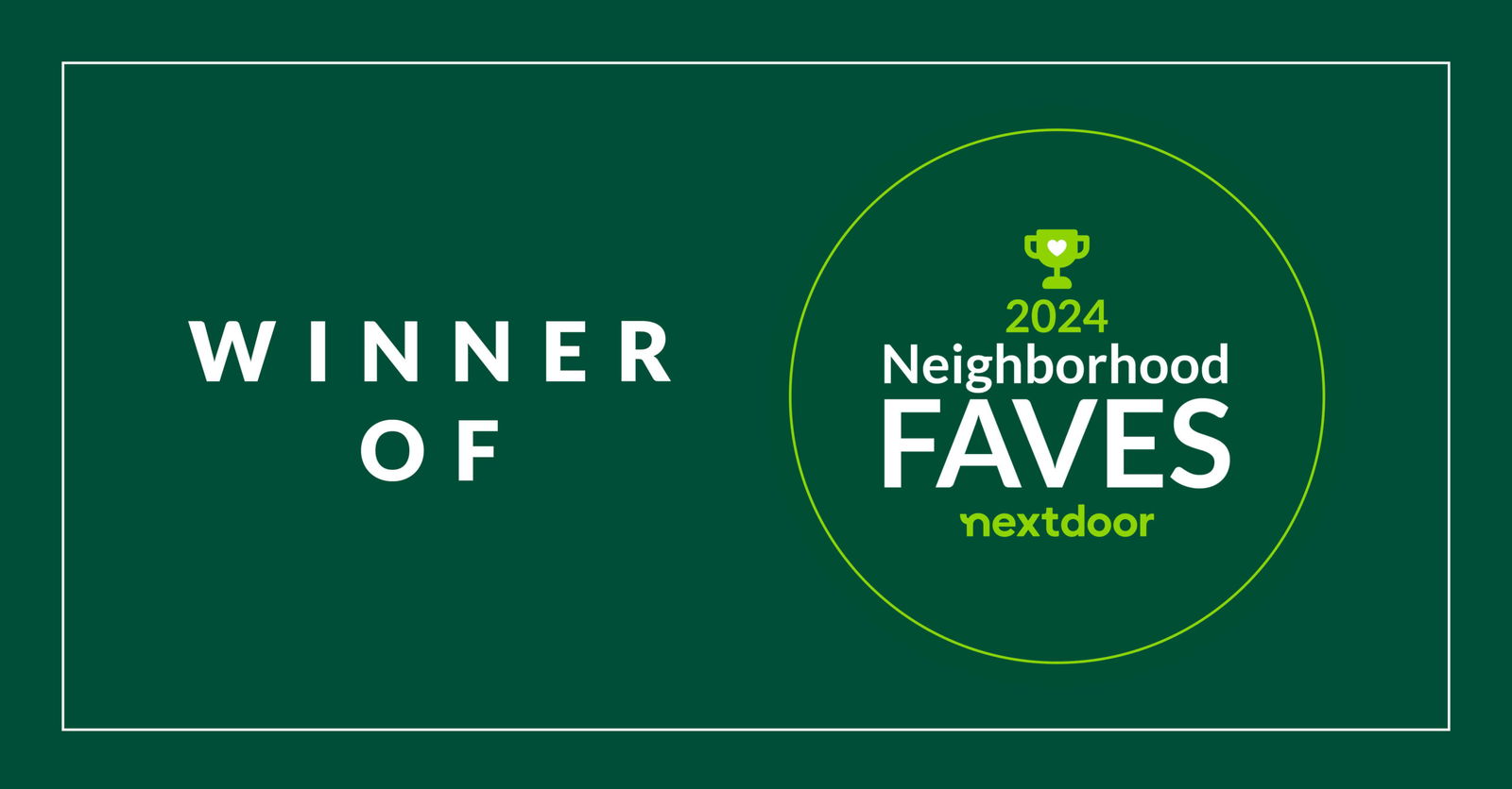 Nextdoor Neighborhood Fave 2024