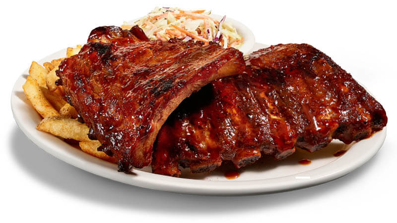 Summer Grilling Favorite BBQ Baby Back Ribs Rack