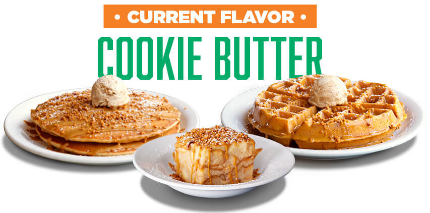 cookie butter pancake waffle bread pudding
