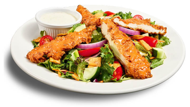 Buffalo Chicken Salad with Ranch or Blue Cheese