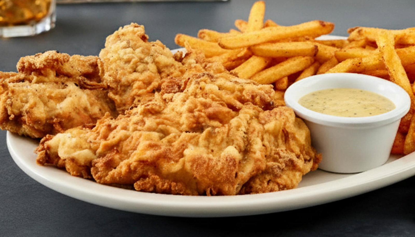 Chicken Tender Diner Deal - entree + drink + soup/salad