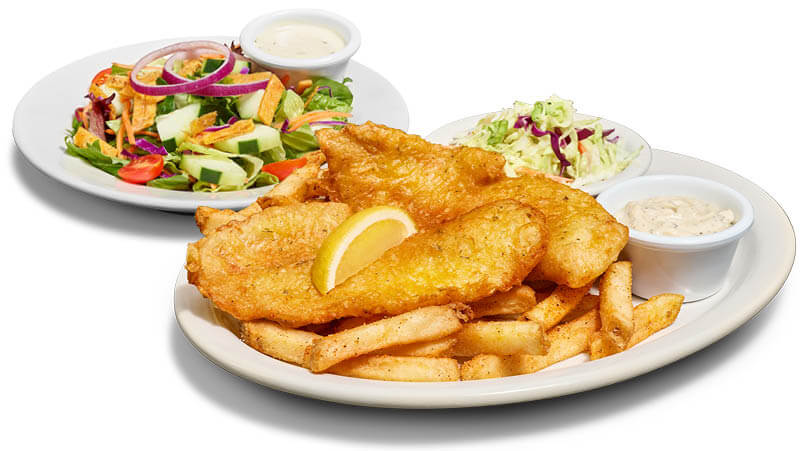 Fish & Chips with side salad