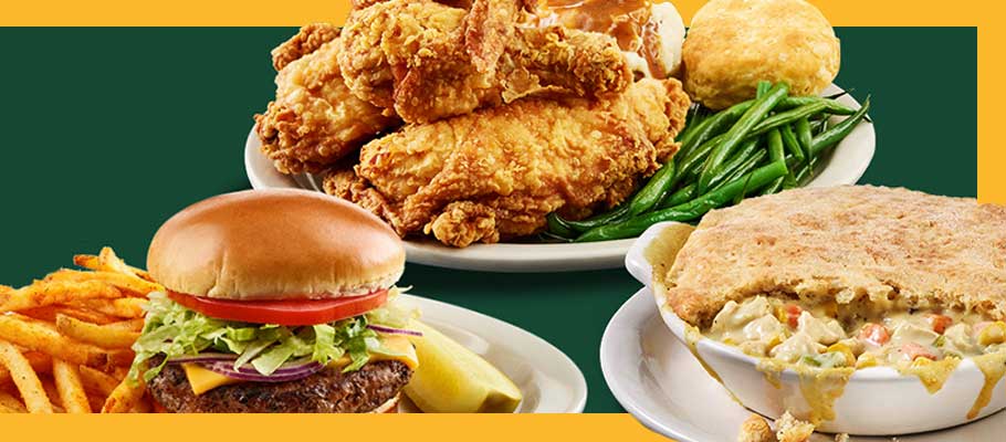 dinner burger fried chicken pot pie Metro Diner