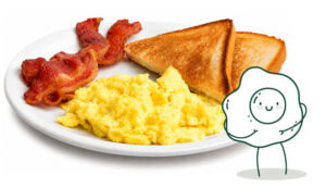 kids breakfast plate