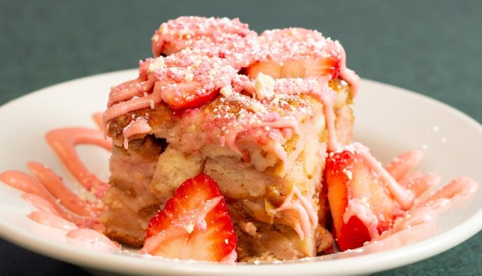 Strawberry Shortcake Bread Pudding